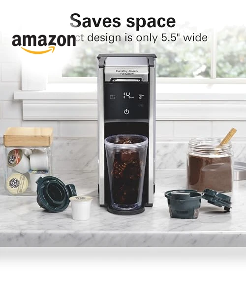 FlexBrew Advanced 4-in-1 Single Serve Hot & Iced Coffee Maker — Coffee Makers, Hamilton Beach