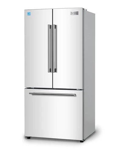 French Door Refrigerator with Built-in Ice Maker — Smart Refrigerator, BLACK+DECKER