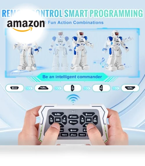 Gesture Sensing Programmable Remote Control Smart Robot — Interactive Figures & Robots, VEVOR