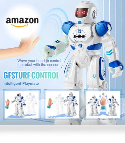 Gesture Sensing Programmable Remote Control Smart Robot — Interactive Figures & Robots, VEVOR