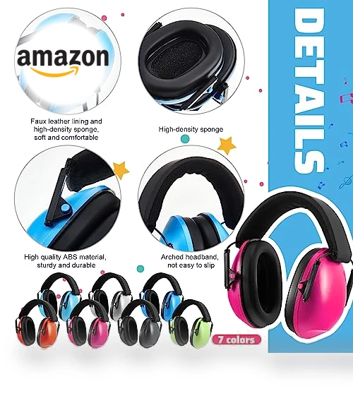 Kids Ear Protection Noise Cancelling Headphones — On-Ear Headphones, Amylove