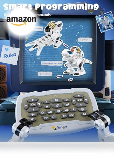 Remote Control Robot Dinosaur Toys for Kids — Interactive Figures & Robots, Ruko