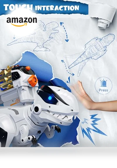 Remote Control Robot Dinosaur Toys for Kids — Interactive Figures & Robots, Ruko