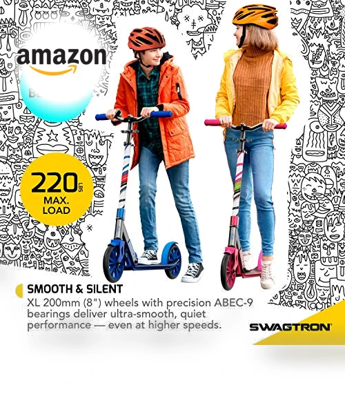 Titan Folding Commuter Kick Scooter — Push Scooters, Swagtron