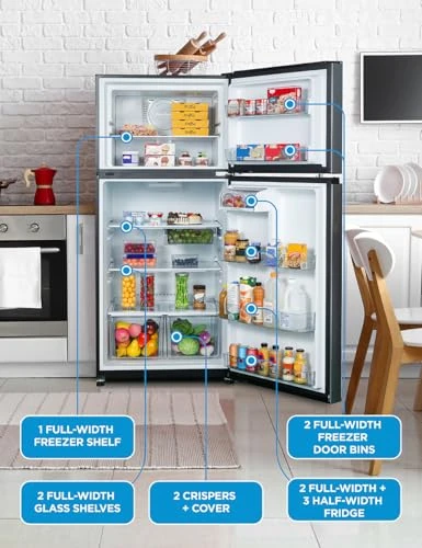 Top Mount Refrigerator with Freezer — Smart Refrigerator, Commercial Cool