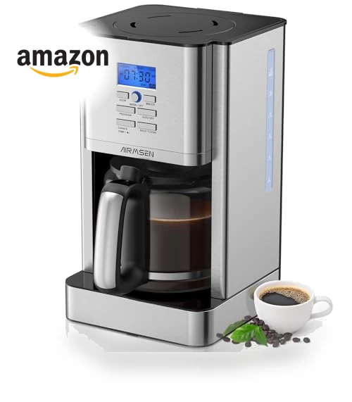12-Cup Programmable Drip Coffee Maker — Coffee Makers, AIRMSEN