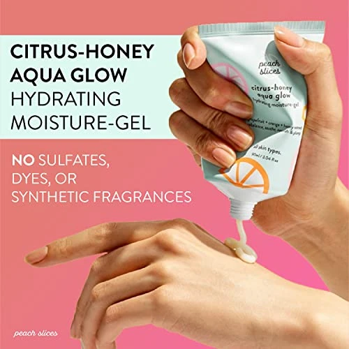 Citrus-Honey Aqua Glow Hydrating Moisture Gel, Peach Slices