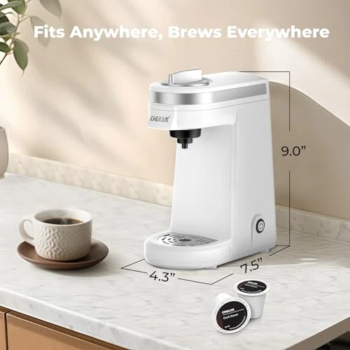 Compact Single Serve Coffee Maker for K Pods — Coffee Maker, CHULUX
