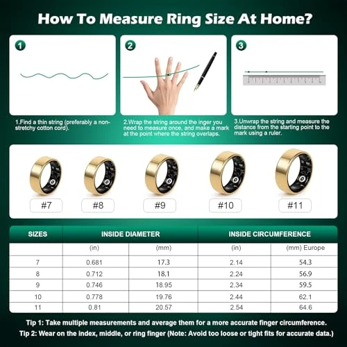 Fitness Tracker Ring, YULUCKGO