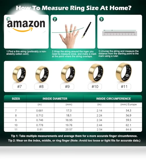 Fitness Tracker Ring — Smart Rings, YULUCKGO