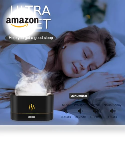 Flame Air Humidifier with Fire LED Light — Diffusers
