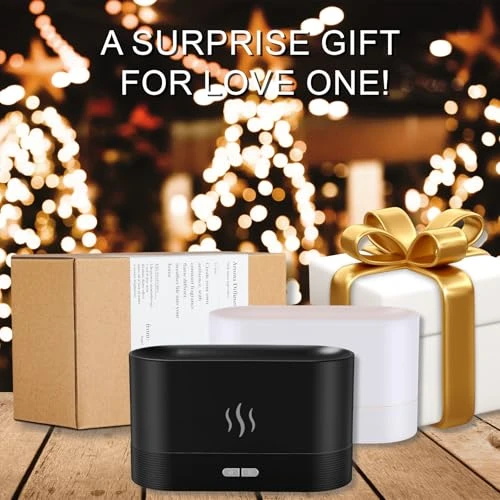 Flame Air Humidifier with Fire LED Light — Essential Oil Diffuser