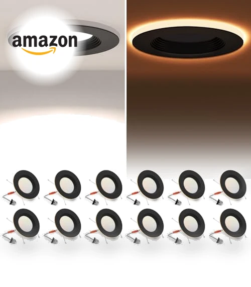 LED Can Lights with Night Light — Recessed Lighting, POWERASIA