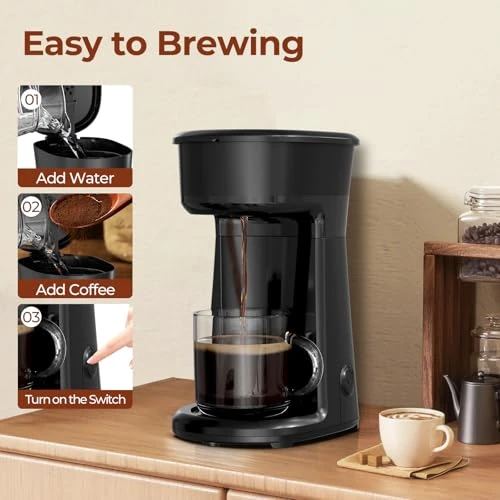 Mini Single Serve Coffee Maker Brewer — Coffee Maker, Havato