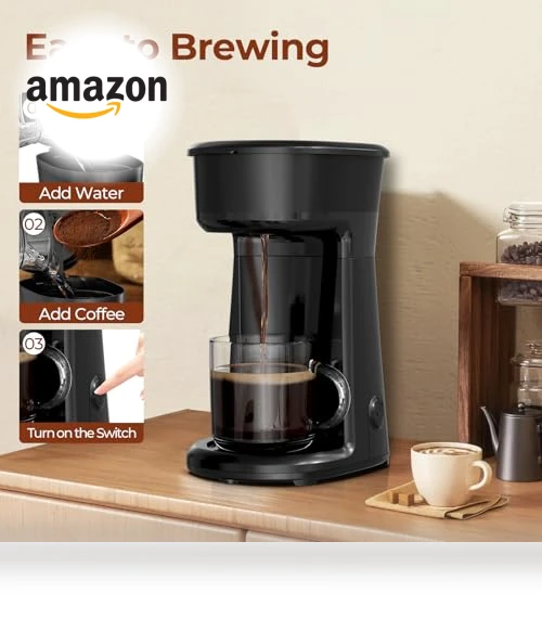 Mini Single Serve Coffee Maker Brewer — Brewing Excellence, Havato