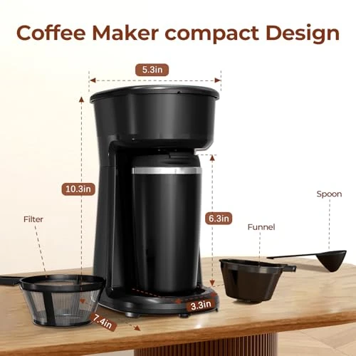 Mini Single Serve Coffee Maker Brewer — Coffee Maker, Havato