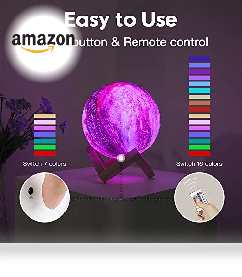 Moon Lamp Galaxy Lamp — Night Lights, BRIGHTWORLD