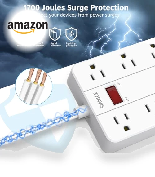 Power Strip with USB and Surge Protector — Power Solutions & Surge Protection, smnice