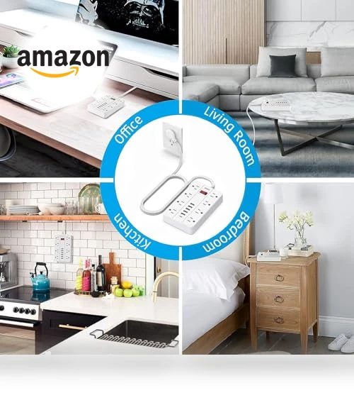 Power Strip with USB and Surge Protector — Power Solutions & Surge Protection, smnice