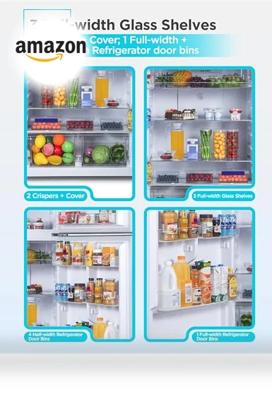 Top Mount Refrigerator with Freezer — Mini Fridges, BLACK+DECKER