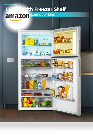 Top Mount Refrigerator with Freezer — Mini Fridges, BLACK+DECKER