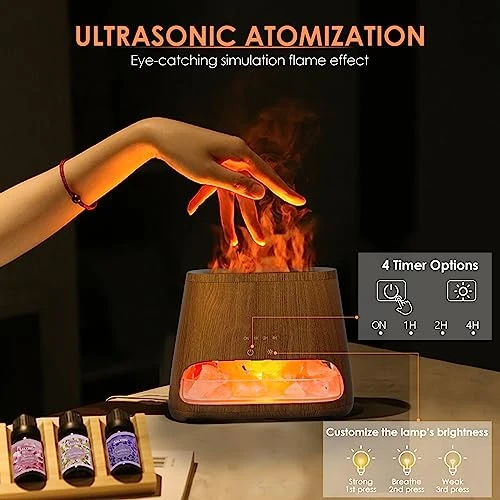 2-in-1 Himalayan Salt Lamp Diffuser — Essential Oil Diffuser, SALKING