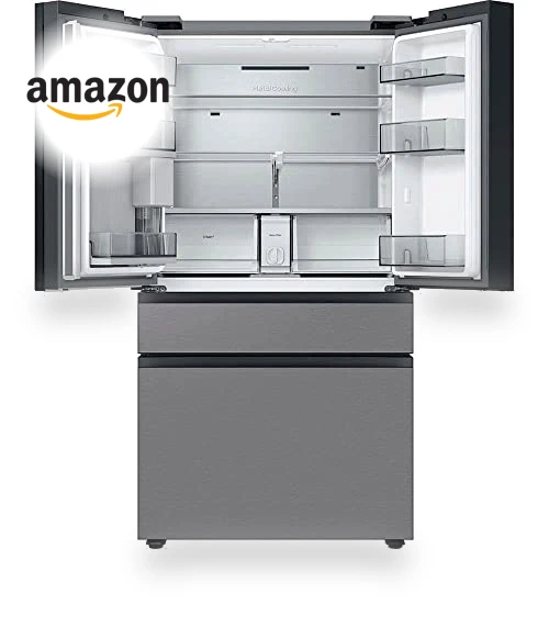29 Cu. Ft. Bespoke Stainless Steel 4-Door French Door Refrigerator — Mini Fridges, Samsung
