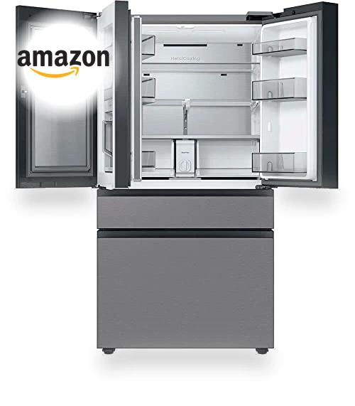 29 Cu. Ft. Bespoke Stainless Steel 4-Door French Door Refrigerator — Mini Fridges, Samsung