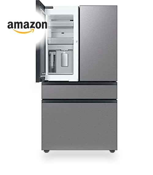 29 Cu. Ft. Bespoke Stainless Steel 4-Door French Door Refrigerator — Mini Fridges, Samsung