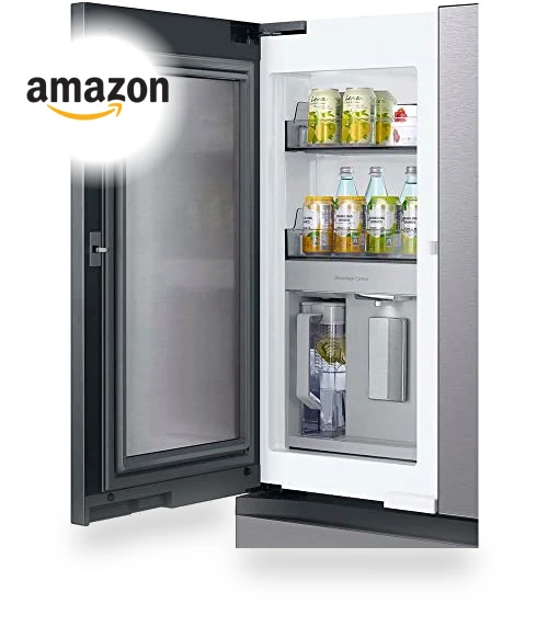 29 Cu. Ft. Bespoke Stainless Steel 4-Door French Door Refrigerator — Mini Fridges, Samsung