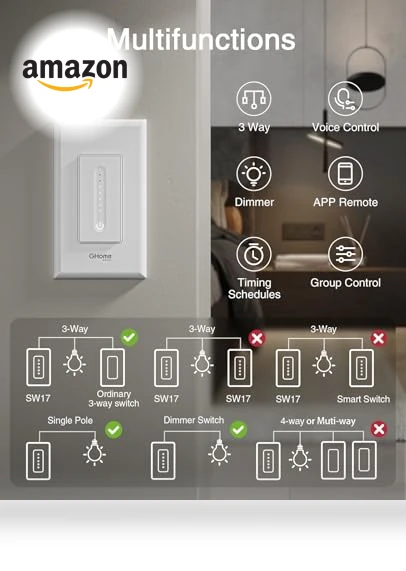 3 Way Dimmer Switch — Dimmer Switches, GHome Smart