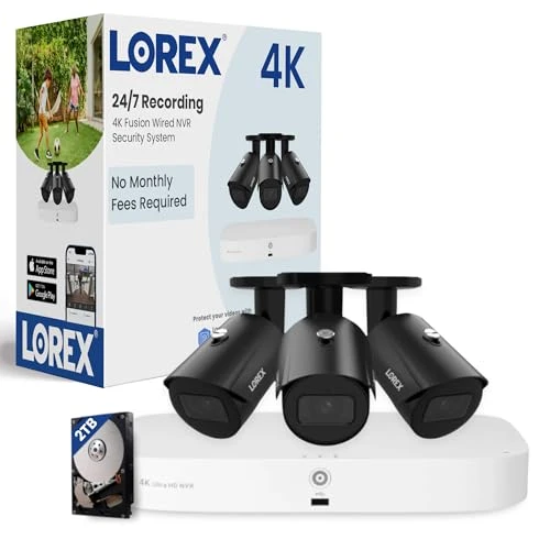 4K PoE Outdoor/Indoor Smart Home Security Camera System — Security Camera, Lorex