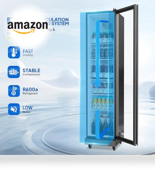 Beverage Refrigerator Commercial Display Cooler — Drink Coolers, ROVSUN