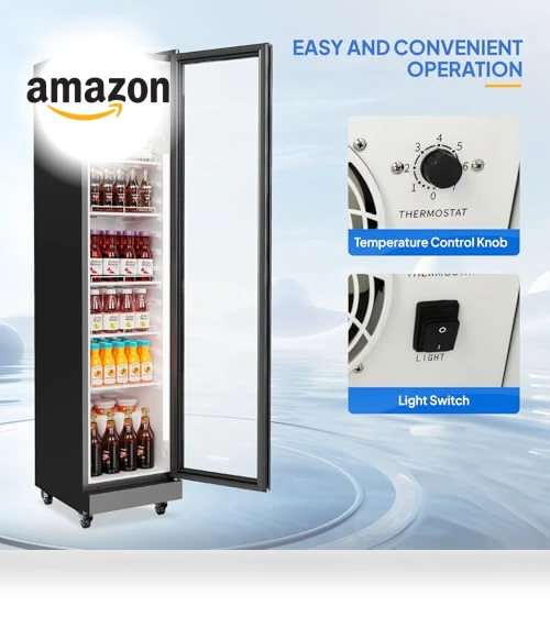 Beverage Refrigerator Commercial Display Cooler — Drink Coolers, ROVSUN