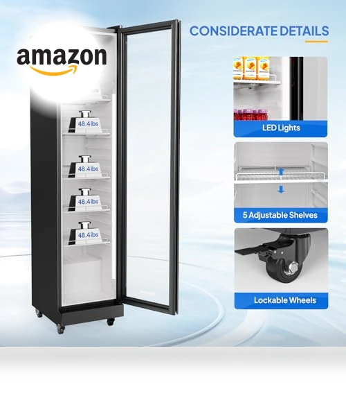 Beverage Refrigerator Commercial Display Cooler — Drink Coolers, ROVSUN