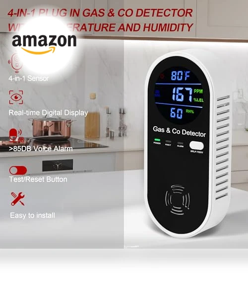 Combination Gas & Carbon Monoxide Detector — Carbon Monoxide Detectors, KOABBIT