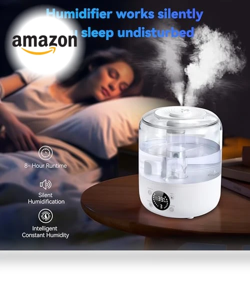 Cool Mist Ultrasonic Humidifier — Air Moisturizers, QWUE