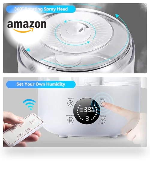 Cool Mist Ultrasonic Humidifier — Air Moisturizers, QWUE