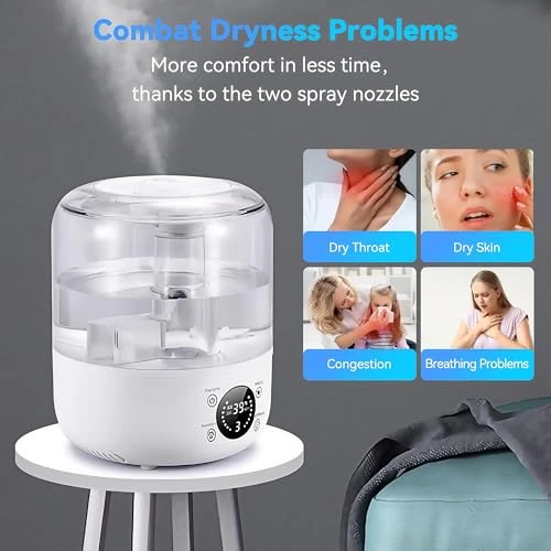 Cool Mist Ultrasonic Humidifier — Humidifier, QWUE