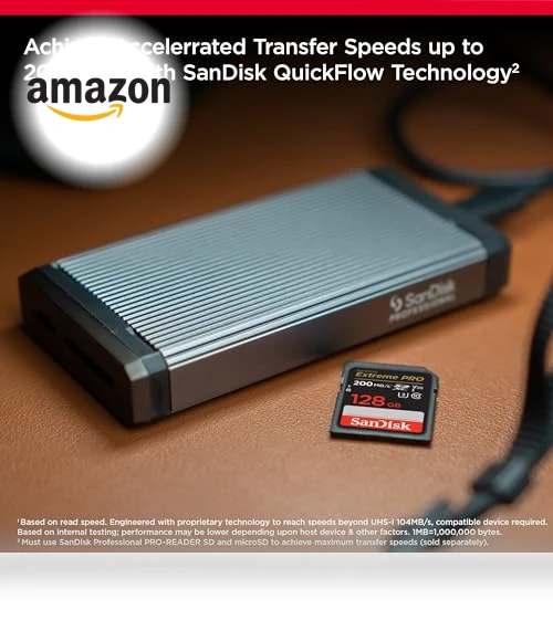 Extreme PRO SDXC UHS-I Memory Card — CompactFlash Storage, SanDisk