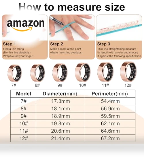 Fitness Tracker Smart Ring — Wearable Accessories, MEINING HEALTH CONSULTING LLC