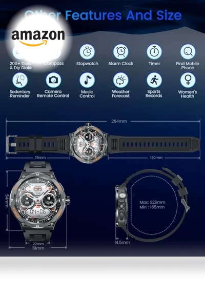 Fitness Tracker Watch — Smartwatches, NONGAMX