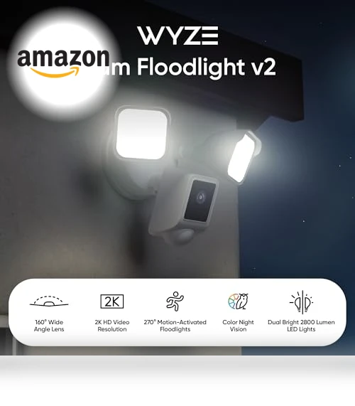 Floodlight Camera — Outdoor Security Cameras, Wyze