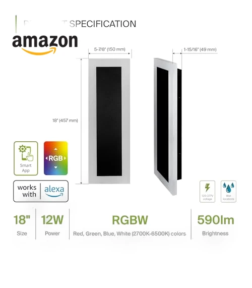 LED Wall Mount Light Fixture — Garden Illumination, ASD
