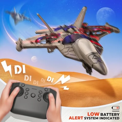 RC Plane with 360° Flips and LED Lights — Drone, BEZGAR