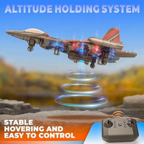 RC Plane with 360° Flips and LED Lights — Drone, BEZGAR