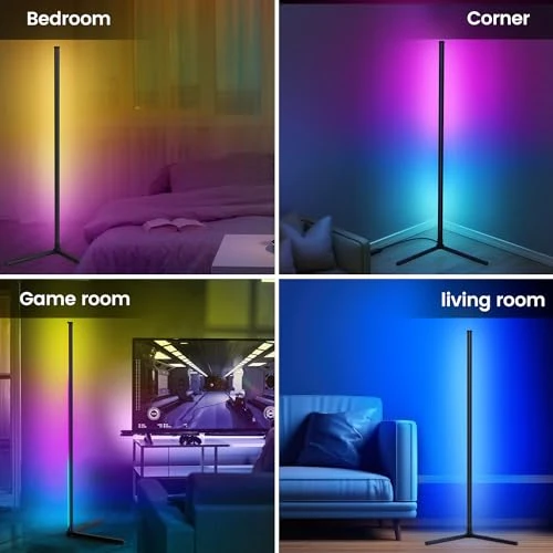 RGB Corner Floor Lamp — LED Strip Lights, RIYO