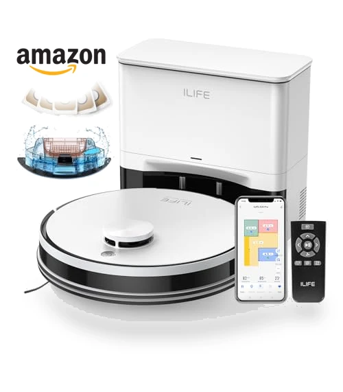 Robot Vacuum and Mop with Self Emptying Station — Smart Cleaning Robots, ILIFE