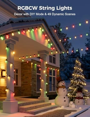 Smart Outdoor String Lights — LED Strip Lights, XMCOSY+