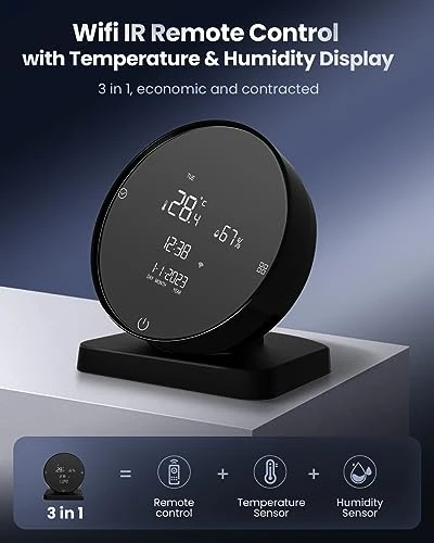Smart Temperature and Humidity Monitor with IR Control, Smekitlly